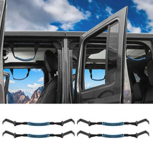 For 2018+ Jeep Wrangler JL & Gladiator JT Roll Bar Front and Rear Steel Paracord Grab Handles RT-TCZ