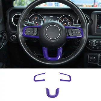 For 2018+ Jeep Wrangler JL & Gladiator JT Steering Wheel Trim Cover – Interior Accent RT-TCZ