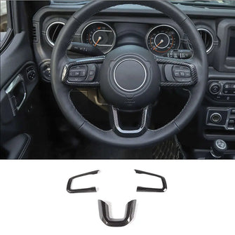 For 2018+ Jeep Wrangler JL & Gladiator JT Steering Wheel Trim Cover – Interior Accent RT-TCZ