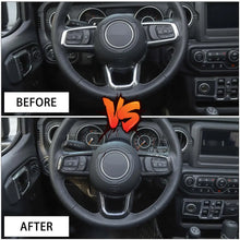 For 2018+ Jeep Wrangler JL & Gladiator JT Steering Wheel Trim Cover – Interior Accent RT-TCZ