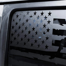 For 2018+ Jeep Wrangler JLU 4 Door Rear Window Decals Vinyl American Flag Stickers RT-TCZ