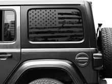 For 2018+ Jeep Wrangler JLU 4 Door Rear Window Decals Vinyl American Flag Stickers RT-TCZ