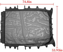 For 2018+ Jeep Wrangler JLU 4 Doors Leather Soft Top Sunshade Mesh Full Length Mesh Sun Shade UV Blocker RT-TCZ