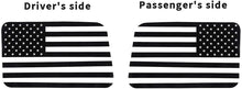 For 2018+ Jeep Wrangler JLU 4Doors Rear Window Decal Sticker American Flag-Black RT-TCZ