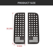 For 2018+ Jeep Wrangler JLU Gladiator JT 4-Door Rear Door Window Decals Glass Panel Trim Cover RT-TCZ