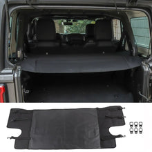 For 2018+ Jeep Wrangler JLU Rear Trunk Luggage Carrier Cargo Cover Shade Storage Curtain Protect RT-TCZ