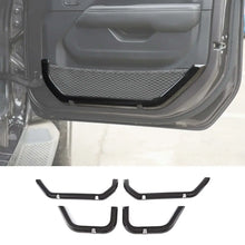 For 2018+ Jeep Wrangler JLU & Gladiator JT 4-Door 4PCS Interior Door Net Pocket Bezel Cover Trim RT-TCZ