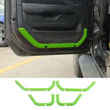 For 2018+ Jeep Wrangler JLU & Gladiator JT 4-Door 4PCS Interior Door Net Pocket Bezel Cover Trim RT-TCZ