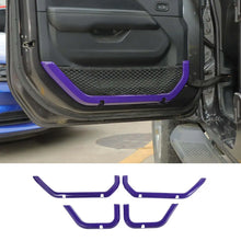 For 2018+ Jeep Wrangler JLU & Gladiator JT 4-Door 4PCS Interior Door Net Pocket Bezel Cover Trim RT-TCZ