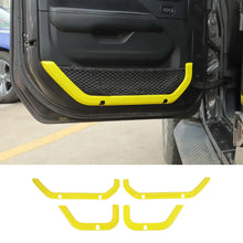 For 2018+ Jeep Wrangler JLU & Gladiator JT 4-Door 4PCS Interior Door Net Pocket Bezel Cover Trim RT-TCZ