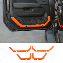 For 2018+ Jeep Wrangler JLU & Gladiator JT 4-Door 4PCS Interior Door Net Pocket Bezel Cover Trim RT-TCZ