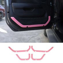 For 2018+ Jeep Wrangler JLU & Gladiator JT 4-Door 4PCS Interior Door Net Pocket Bezel Cover Trim RT-TCZ