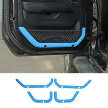 For 2018+ Jeep Wrangler JLU & Gladiator JT 4-Door 4PCS Interior Door Net Pocket Bezel Cover Trim RT-TCZ