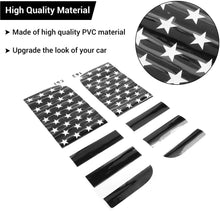 For 2018+ Jeep Wrangler JLU, 4Doors Side Small Window Decals Rear Door Window Stickers, American Flag RT-TCZ