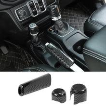 For 2018+ Jeep Wrangler JL, JLU & Gladiator JT Handbrake, 4WD, and Gear Shift Knob Trim Cover – Interior Accent Kit RT-TCZ