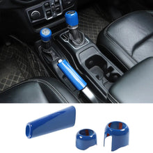For 2018+ Jeep Wrangler JL, JLU & Gladiator JT Handbrake, 4WD, and Gear Shift Knob Trim Cover – Interior Accent Kit RT-TCZ
