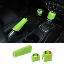 For 2018+ Jeep Wrangler JL, JLU & Gladiator JT Handbrake, 4WD, and Gear Shift Knob Trim Cover – Interior Accent Kit RT-TCZ