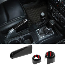 For 2018+ Jeep Wrangler JL, JLU & Gladiator JT Handbrake, 4WD, and Gear Shift Knob Trim Cover – Interior Accent Kit RT-TCZ