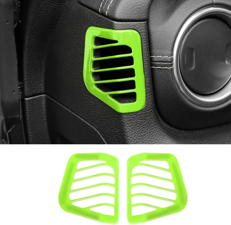 Dashboard Side A/C Vent Cover Trim For Jeep Wrangler JL & Gladiator JT 2018-2023 – Carbon Fiber Style