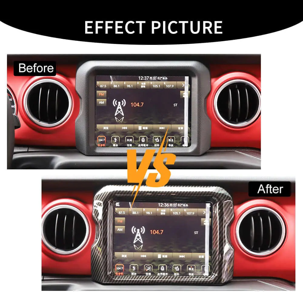 Jeep Wrangler JL/JLU & Gladiator JT Rubicon Navigation Screen Bezel ...