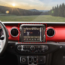 For 2018–2023 Jeep Wrangler JL, JLU & Gladiator JT Rubicon Screen Navigation Bezel Cover Trim – Center Display Accent Frame RT-TCZ