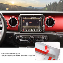 For 2018–2023 Jeep Wrangler JL, JLU & Gladiator JT Rubicon Screen Navigation Bezel Cover Trim – Center Display Accent Frame RT-TCZ