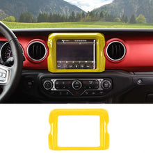 For 2018–2023 Jeep Wrangler JL, JLU & Gladiator JT Rubicon Screen Navigation Bezel Cover Trim – Center Display Accent Frame RT-TCZ