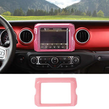For 2018–2023 Jeep Wrangler JL, JLU & Gladiator JT Rubicon Screen Navigation Bezel Cover Trim – Center Display Accent Frame RT-TCZ