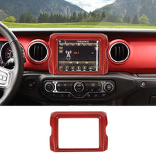 For 2018–2023 Jeep Wrangler JL, JLU & Gladiator JT Rubicon Screen Navigation Bezel Cover Trim – Center Display Accent Frame RT-TCZ