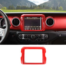 For 2018–2023 Jeep Wrangler JL, JLU & Gladiator JT Rubicon Screen Navigation Bezel Cover Trim – Center Display Accent Frame RT-TCZ