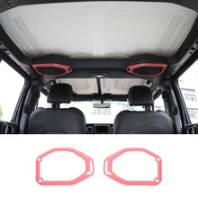 For 2018–2023 Jeep Wrangler JL, JLU & Gladiator JT Top Roof Speaker Ring Trim Cover – Interior Accent RT-TCZ