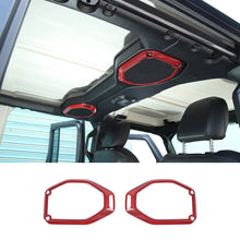 For 2018–2023 Jeep Wrangler JL, JLU & Gladiator JT Top Roof Speaker Ring Trim Cover – Interior Accent RT-TCZ