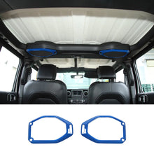 For 2018–2023 Jeep Wrangler JL, JLU & Gladiator JT Top Roof Speaker Ring Trim Cover – Interior Accent RT-TCZ