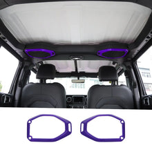For 2018–2023 Jeep Wrangler JL, JLU & Gladiator JT Top Roof Speaker Ring Trim Cover – Interior Accent RT-TCZ