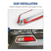 For 2019+ Jeep Cherokee Rear Fog Light Lamp Trim Bezel Decor RT-TCZ