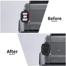 For 2019+ Jeep Gladiator JT Rear Taillight LED Lamp Cover Trim Smoked Black RT-TCZ