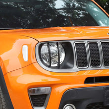 For 2019+ Jeep Renegade Exterior Head Light Lamp Guards Bezels Trim Black RT-TCZ