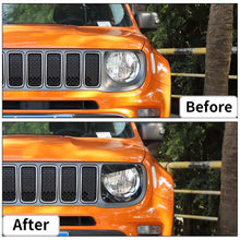 For 2019+ Jeep Renegade Headlight Bezels Angry Eyes Head Lamp Ring Trim Bezels RT-TCZ