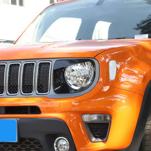 For 2019+ Jeep Renegade Headlight Bezels Angry Eyes Head Lamp Ring Trim Bezels RT-TCZ