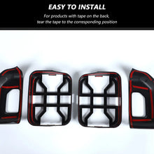 For 2020+ Gladiator JT Exterior Taillight Rear Lamp Protection Guard Trim Black RT-TCZ