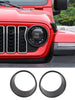 For 2024+ Jeep Wrangler JL/Gladiator JT Front Light Bezels Circle Trim RT-TCZ