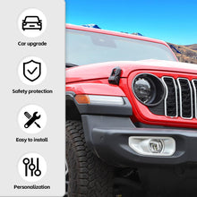 For 2024+ Jeep Wrangler JL/Gladiator JT Front Light Bezels Circle Trim RT-TCZ