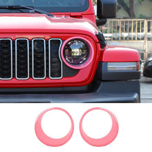 For 2024+ Jeep Wrangler JL/Gladiator JT Front Light Bezels Circle Trim RT-TCZ