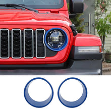 For 2024+ Jeep Wrangler JL/Gladiator JT Front Light Bezels Circle Trim RT-TCZ