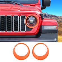 For 2024+ Jeep Wrangler JL/Gladiator JT Front Light Bezels Circle Trim RT-TCZ