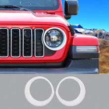For 2024+ Jeep Wrangler JL/Gladiator JT Front Light Bezels Circle Trim RT-TCZ
