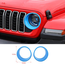 For 2024+ Jeep Wrangler JL/Gladiator JT Front Light Bezels Circle Trim RT-TCZ