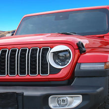 For 2024+ Jeep Wrangler JL/Gladiator JT Front Side Headlight Lamp Moldings Angry Eyes BezelsTrim RT-TCZ
