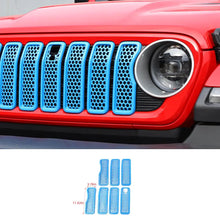 For 2024+ Jeep Wrangler JL/Gladiator JT Upgrade Front Honeycomb Mesh Grille with Camera Inserts Trim RT-TCZ