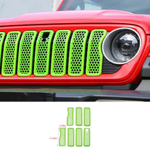 For 2024+ Jeep Wrangler JL/Gladiator JT Upgrade Front Honeycomb Mesh Grille with Camera Inserts Trim RT-TCZ